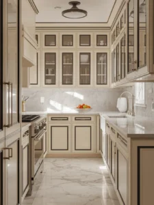 1920s-inspired townhome kitchen