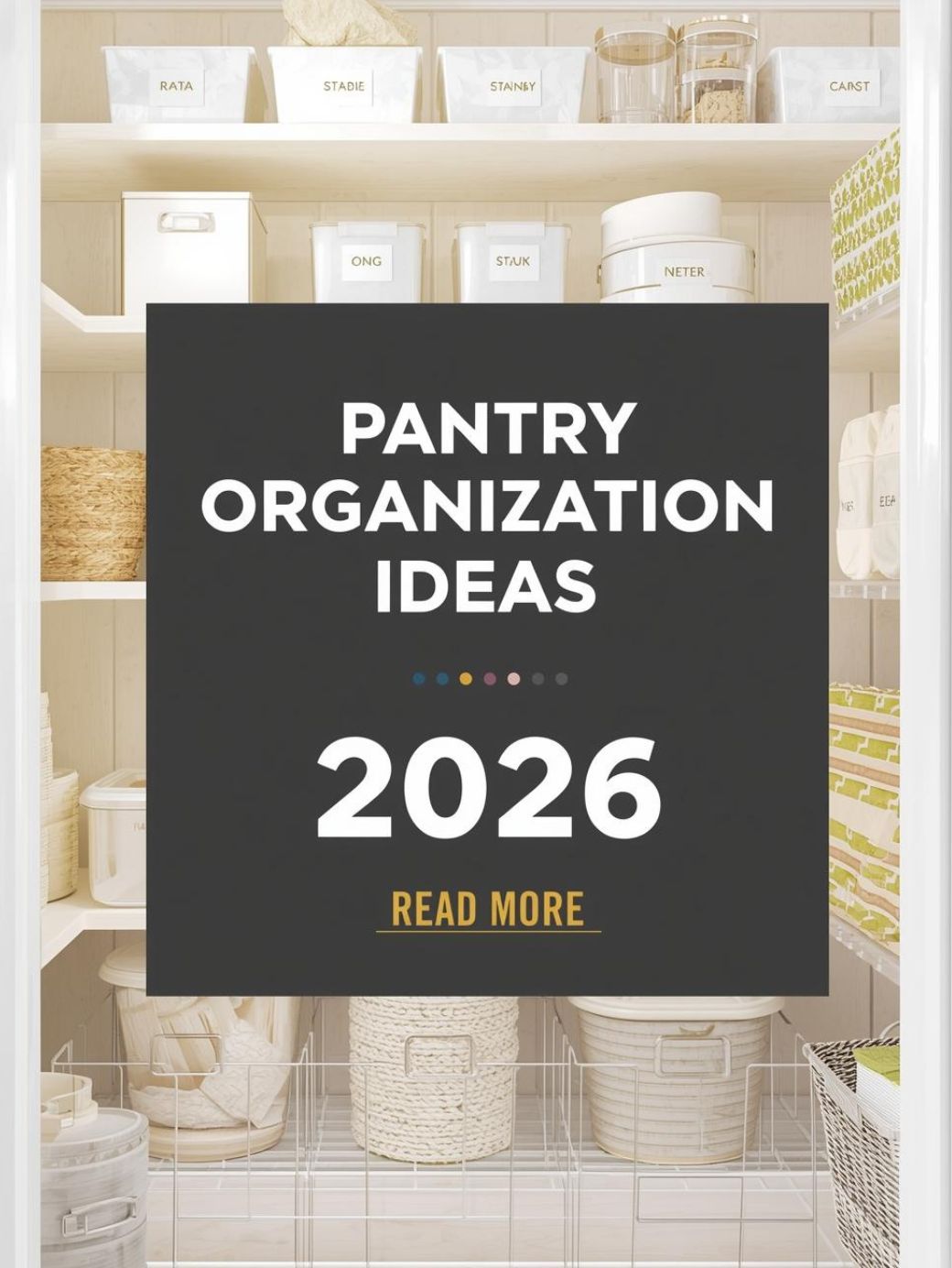 Pantry Organization Ideas