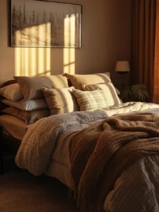 Bedroom without headboard