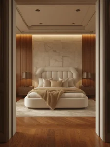 Contemporary luxury penthouse bedroom