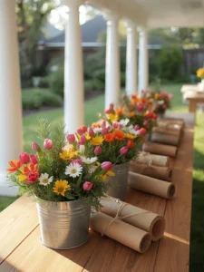DIY flower bar station