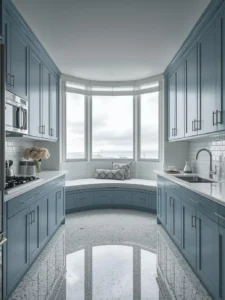 High-rise coastal condo kitchen