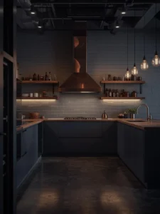 Industrial loft kitchen