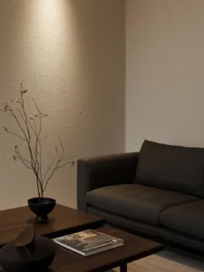 Japandi studio living room