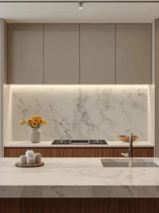 Luxury kitchen interior with bold statement