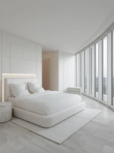 Luxury penthouse guest bedroom