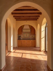 Mediterranean-style villa kitchen