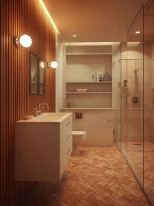 Mid-Century Basement Bathroom
