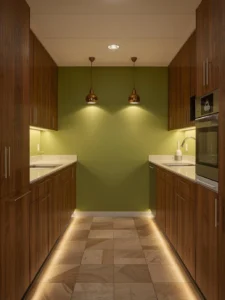 Mid-century apartment kitchen