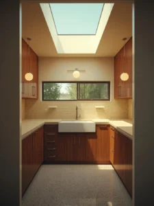 Mid-century ranch home kitchen