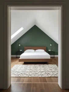 Modern attic bedroom