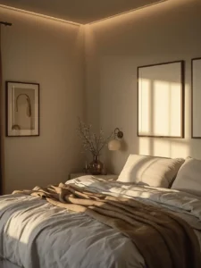 Modern bedroom with understated decor