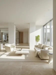 Modern city studio living room