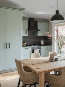 Modern farmhouse condo kitchen
