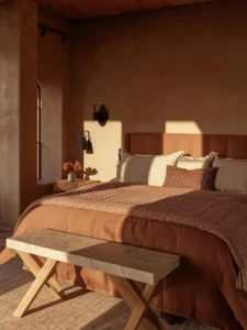 Southwestern-inspired desert home bedroom