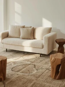 Textured living room interior