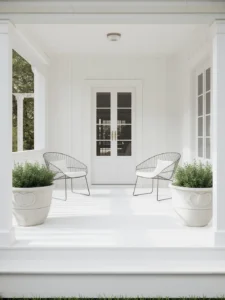 Townhouse front porch