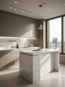 Ultra-realistic luxury-inspired small kitchen