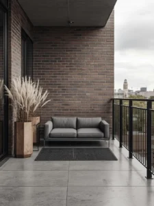 Urban loft balcony