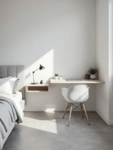 bedroom featuring wall-mounted floating nightstands