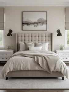 bedroom with walls painted