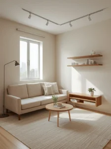 budget-friendly compact living room