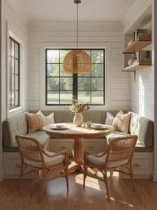 cozy kitchen breakfast nook