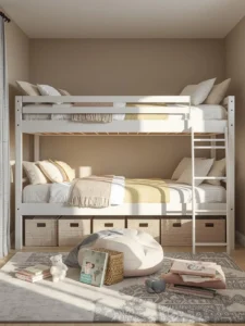 double loft bed setup