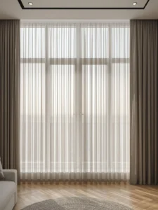 sheer and blackout curtains