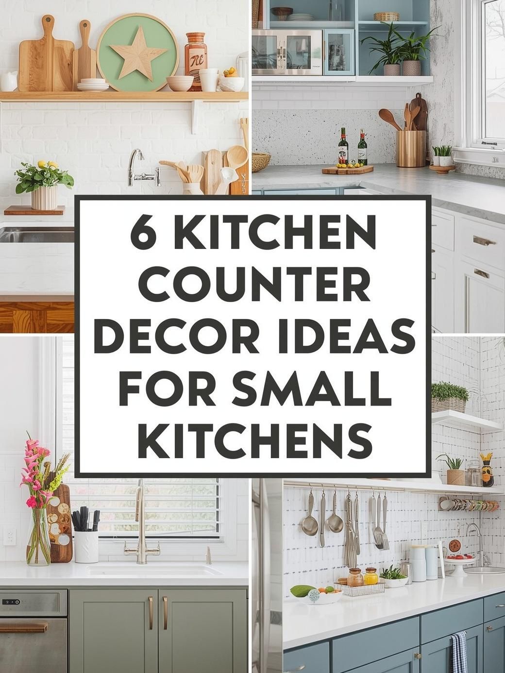 kitchen counter decor