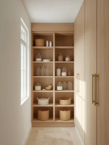 kitchen with a narrow pantry