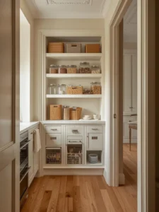 kitchen with corner pantry