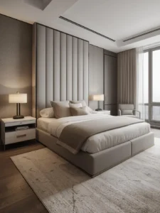 luxury guest bedroom in modern condo