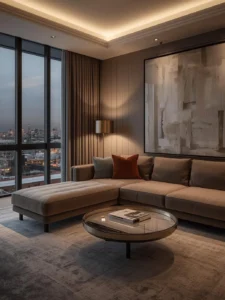 luxury-inspired apartment living room