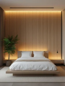 master bedroom focal wall