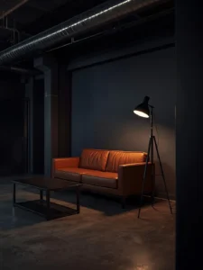 matte black tripod floor lamp