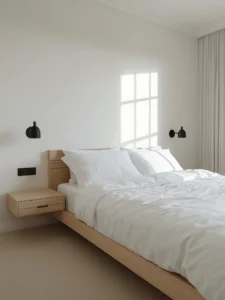 minimalist guest bedroom