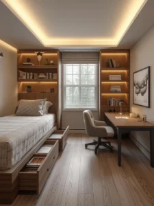 multifunctional guest bedroom