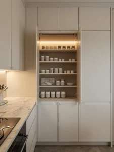 push-to-open pantry