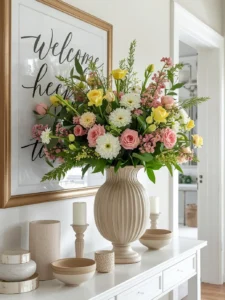 spring entry console table