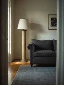 tall column floor lamp