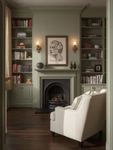 traditional fireplace