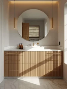 A beautifully crafted bathroom vanity