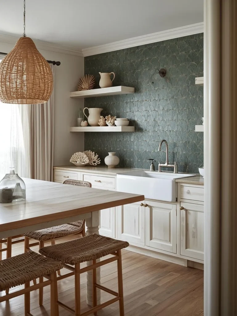 A light-filled coastal kitchen
