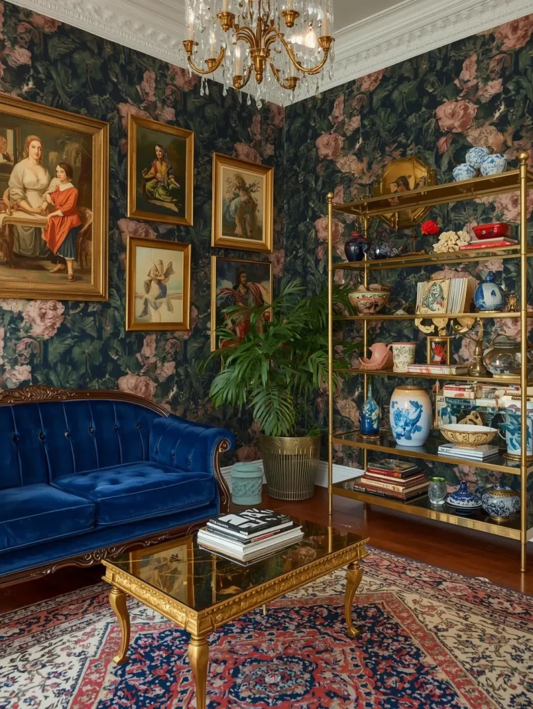 A parlor remodel in full maximalist glory