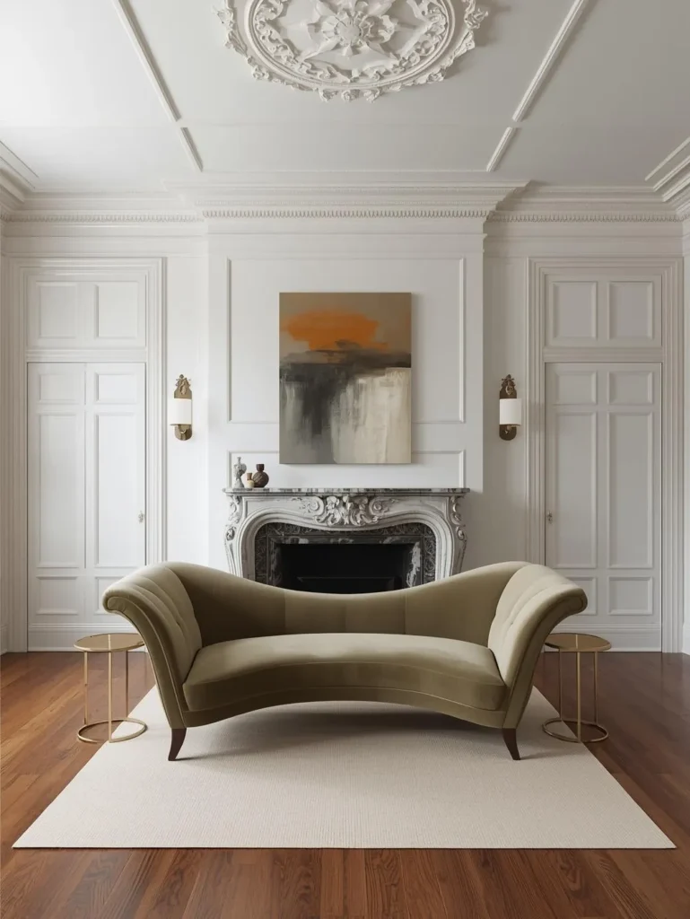 A parlor remodel inside a Victorian home