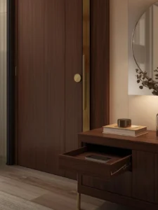 A sleek modern entryway