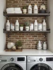A stylish laundry room