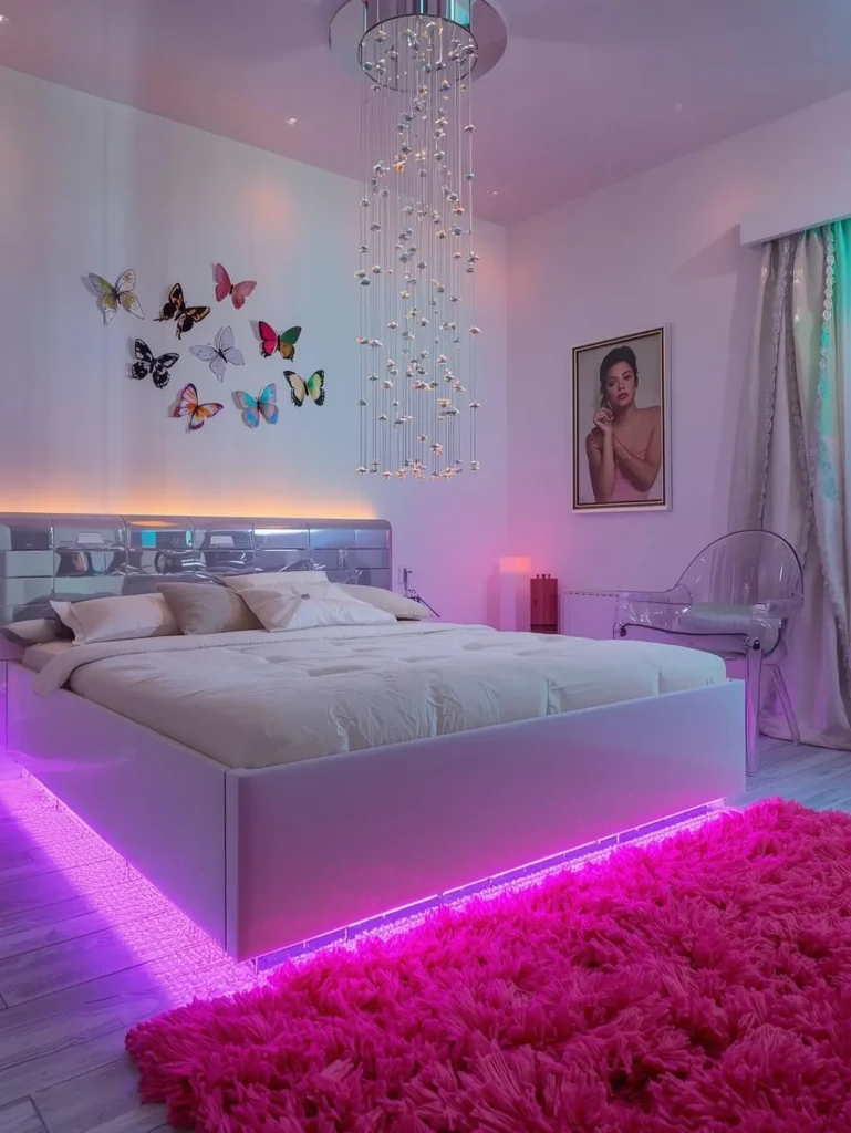 A teen's Y2K revival bedroom