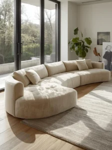 An oversized sofa